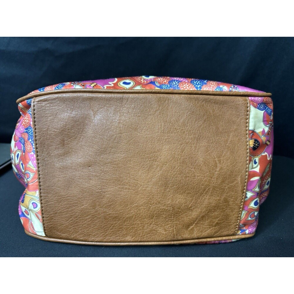 BollyDoll Summer Peacock Purse Beach 2000s Faux Leather Accents Artsy - Picture 8 of 15